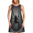 thumbnail image 1 of Disketp Black Spiders para Vestido sin Mangas para Mujeres, Vestidos de Verano para Mujeres, Casual y Holgado para la Playa, 1 of 7