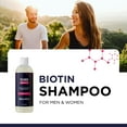 thumbnail image 3 of Biotin Shampoo for Thinning Hair Care - Volumizing Shampoo for Fine Hair with Keratin Argan Oil and Rosemary Essential Oil - Sulfate Free Shampoo for Dry Scalp, 8 fl oz, 3 of 8