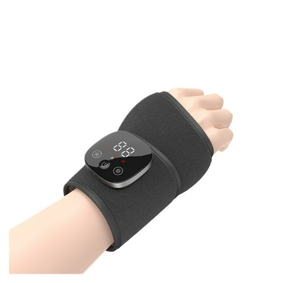 Heated Hand Massager - Finger Joint Heating & Wrist Vibration Massager with Kneading ,Ergonomic Support Design