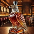 thumbnail image 2 of 350ml whiskey decanter bald eagle, dachshund, owl, shaped bottle, eagle shaped, 2 of 3