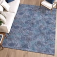 thumbnail image 6 of Addison Rugs Mayfield Premium Machine Washable Transitional Floral Blue Rectangle Rug, 3' x 5', 6 of 6