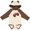Natural & Brown w Ears, variant on Inktastic Red Monster Truck Action Boys or Girls Long Sleeve Baby Bodysuit