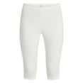 thumbnail image 5 of No Boundaries Single Jersey Lace Capri Sleep Pants, Women's XXS-3X, 5 of 5
