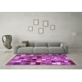 thumbnail image 3 of Ahgly Company Indoor Rectangle Abstract Purple Contemporary Area Rugs, 7' x 10', 3 of 4