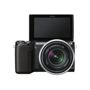 Sony alpha NEX-5R 16.1 Megapixel Mirrorless Camera with Lens, 18 mm, 55 mm, Black