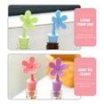 thumbnail image 5 of 8 tapones de vino con forma de flor, tapones de silicona para botellas de vino selladas, 5 of 5