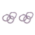 thumbnail image 1 of Cuerda para el cabello Qarigey 3 uds bandas de goma roscadas coloridas accesorio Púrpura claro 2piezas, 1 of 6