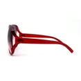 thumbnail image 4 of Womens Extra Oversized Round Designer Fashion Exposed Lens Butterfly Sunglasses Red Black Pink, 4 of 4