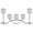 Silver-3-arm arched (3 pcs), variant on 3 Arms Crystal Candle Holders Arch Candlestick Table Candelabras Centerpieces For Wedding Dinning Room Cabinet Ornaments Home Decoration Gift (2-3 Arm Arched)