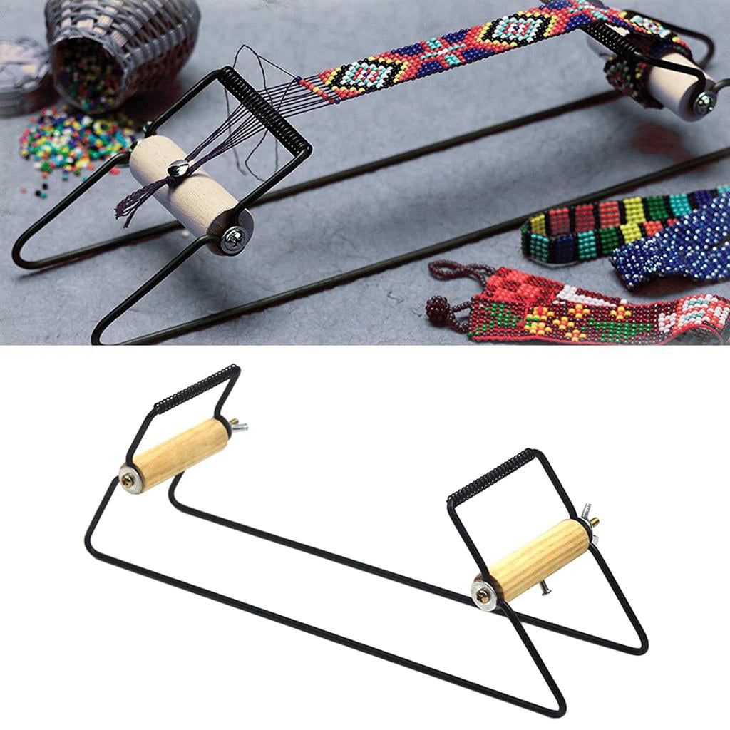Bead Loom, Metal Jewelry Loom Beads Loom for Weaving Bracelet Necklace And crafts Black