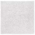 thumbnail image 2 of Safavieh Flokati Lavena Solid Polyester Shag Area Rug, Ivory/Gray, 6'7" x 6'7" Square, 2 of 11