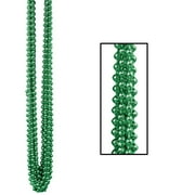 Beistle School Green Small Round Bead Beaded Party Necklace Costume Accessory