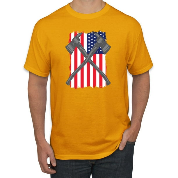 Download Wild Bobby - Firefighter Fire Courage Honor USA Flag| Mens ...