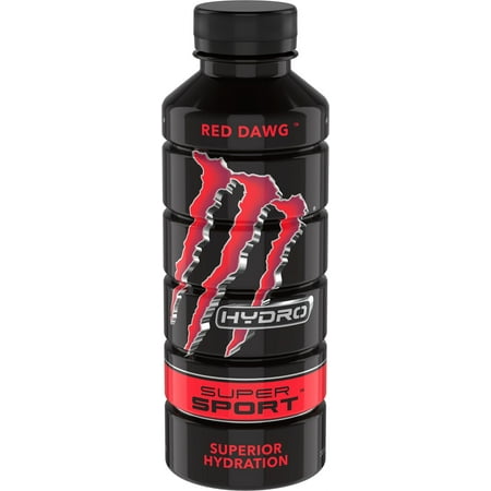 (12 Bottles) Monster Hydro SS Red Dawg, Water + Energy...