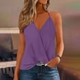 thumbnail image 3 of Dvprdro Womens Summer Tops Trendy Split V Neck Spaghetti Strap Tunic Blouse Casual Flowy Tank Shirts Summer Camisole Tops, 3 of 5