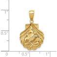 thumbnail image 4 of 14K Yellow Gold Sea Turtle In A Shell Pendant (24 X 15) Made Peru d4394, 4 of 6