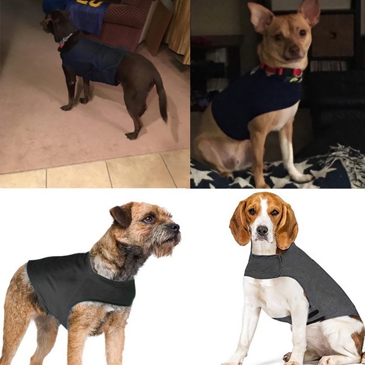 Dog Comfort Calming Vest Thunder Anxiety Calm Harnesses Cotton Jacket