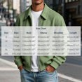 thumbnail image 3 of Jjayotai Men's Zip Up Jacket Collared Bomber Sleeve Pocket Utility Outerwear Casual Loose Fit Fall Winter Streetwear Ribbed Cuffs, 3 of 6