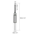 thumbnail image 3 of Unique Bargains 1/4" Hollow Chisel Mortiser Square Hole Drill Bit for Wood, 3 of 5