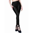 thumbnail image 2 of Women'S High Waist Shiny Stirrup Skinny Stretch Leggings, 2 of 9