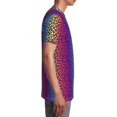 thumbnail image 3 of Fuzoiu Leopard Neon Rainbow Gradient Print Youth Short Sleeve T-Shirt,Youth Dry-Fit Active Athletic T-Shirt,Short Sleeve Tops Tees for School, Sports, and Casual Wear, 3 of 6