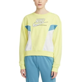 Nike Womens Colorblocked Sweatshirt Steam Galactic Jade White White Medium Walmart