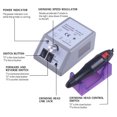 thumbnail image 2 of Gray Electric nail file with 12 accessories for grinding/polishing, 2 of 4