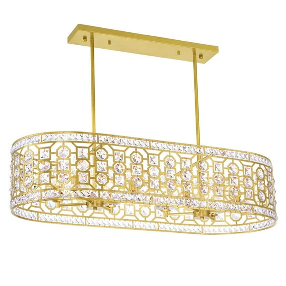 CWI Lighting Belinda 8 Light Transitional Metal Chandelier in Champagne Gold