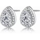 thumbnail image 1 of Forever Love 18k Gold Plated Womens Cubic Zirconia Stud Earrings Crystal Wedding Jewellery - - -, 1 of 4