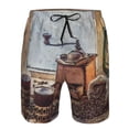 thumbnail image 3 of Goofa Oil Lamp Coffee Beans Printed Mens Swim Trunks Summer Quick Dry Short Beach Swimwear Bathing Suits-Large, 3 of 9