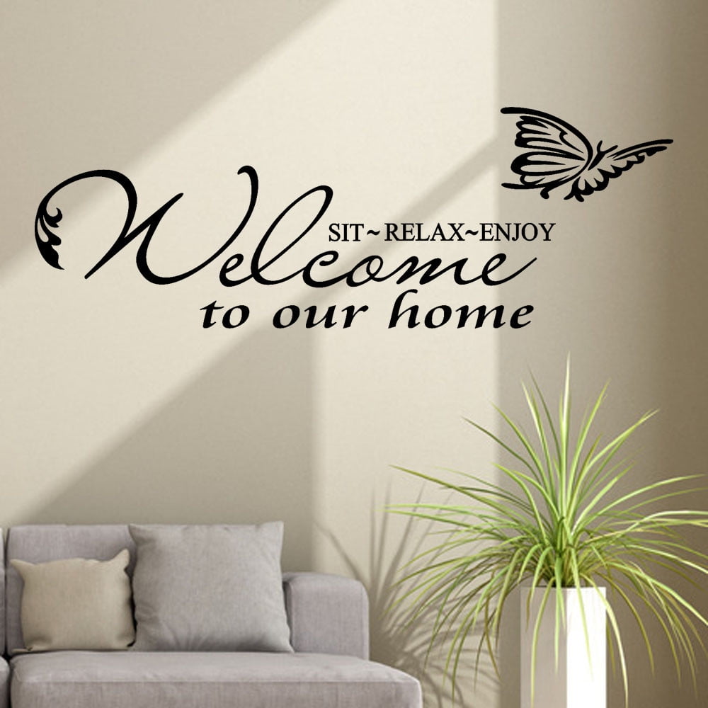 Welcome To Our Home wall art sticker quote decor bedroom decal