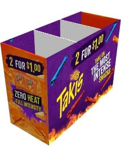 Takis Blue Heat 1 oz Bag, Hot Chili Pepper Rolled Tortilla Chips