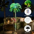 thumbnail image 4 of ZXNYH 5FT LED Lighted Palm Tree with Coconuts Outdoor Artificial Palm Tree Prelit Christmas Tree Tropical Palm Tree Lights for Home Patio Pool Hawaiian Luau Jungle Party Tiki Bar Indoor Decoration, 4 of 5