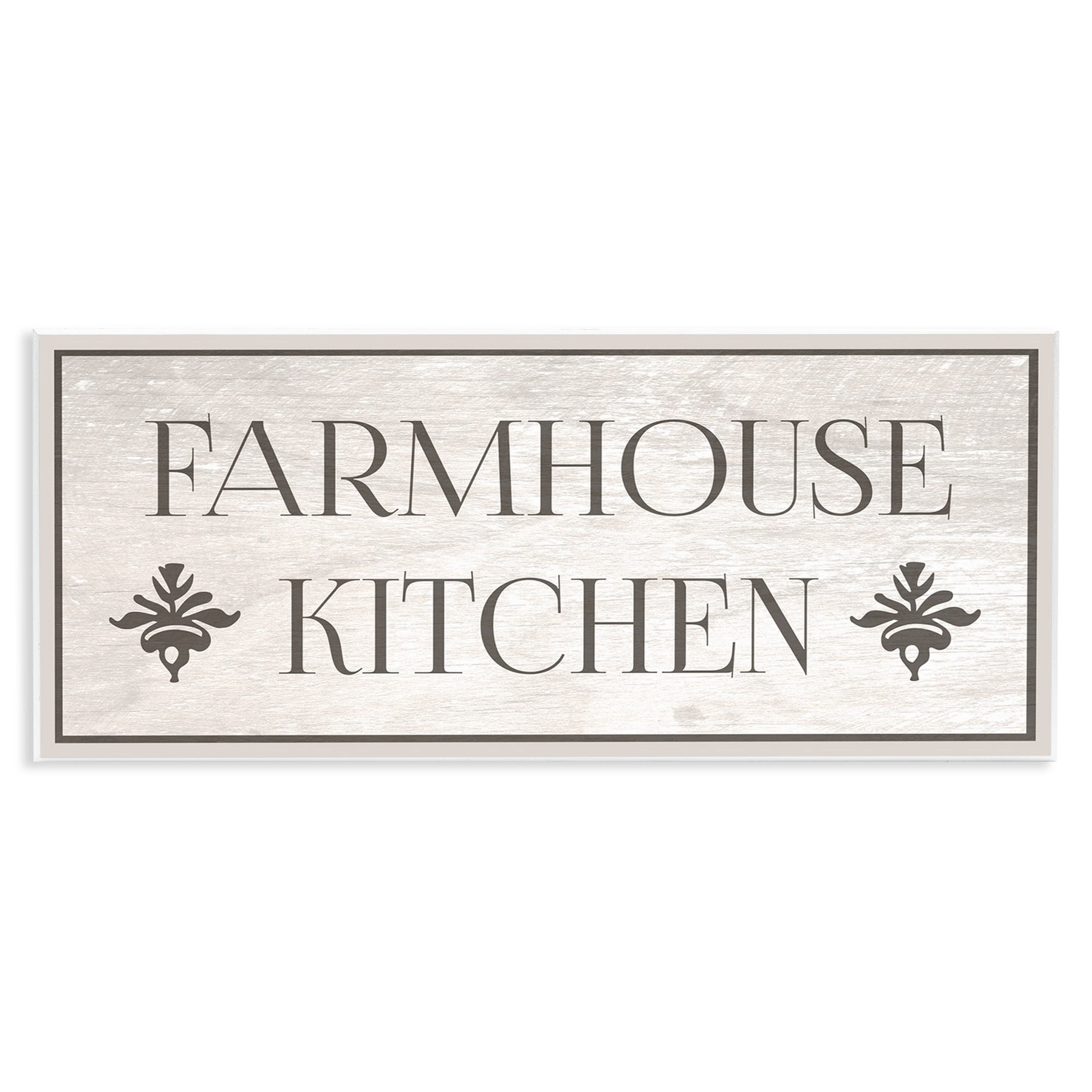 The Stupell Home Decor Collection Farmhouse Kitchen Typography Wall Plaque Art, 7 x 0.5 x 17