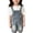 Z-001Blue, variant on Toddler Baby Washed Denim Short Overalls Cat Embroidered Rompers with Adjustable Strap Loose Fit Wide Leg Shortalls for Unisex