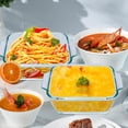 thumbnail image 7 of Small Casserole Dish, 5 Inch Glass Square Baking Dish Individual Portion Baking Pan for Oven Microwave Air Fryer Square Egg, Clear Prep Bowls with Handle, 7 of 7
