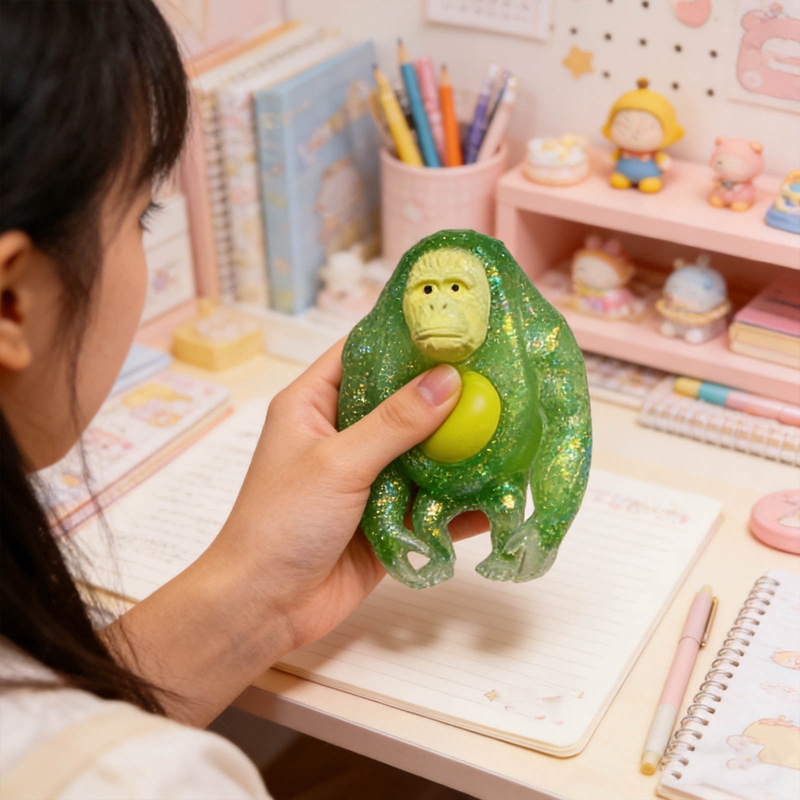 Fufafayo Stress Relief Dumpling Ball, Cute Dough Ball SensoryToys, Soft Decompression Doughs for Adults Anxiety, FidgetToysFor Desk Office Home