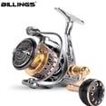 thumbnail image 2 of BILLINGS Spinning Reel 1000-7000 Metal Fishing Reel 6-12KG Drag 4.7:1/5.1:1/5.5:1 Gear Ratio For Salwater Freshwater Fishing, 2 of 21