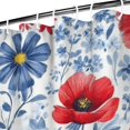 thumbnail image 3 of Pioneer Flower Floral Print Pattern Shower Curtain 36"x72" ,Bathroom Decorative Shower Curtains Set with 12 Hooks,Modern Waterproof Washable Shower Curtain, 3 of 6