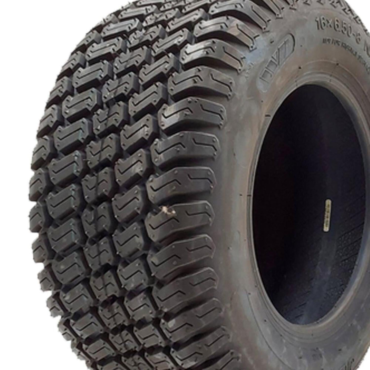 Proven Part Set Of 2 16X6.50-8 Lawn Mower Turf Master Tires 4 Ply Tubeless 5114011