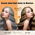 thumbnail image 2 of Light Brown Hair Dye Shampoo 3 in 1, Long-lasting & Natual Hair Color Shampoo, Herbal Ingredients Natural Shampoo Hair Dye Effect in Minutes, Gifts for Men Women 500ml, 2 of 7