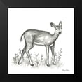 thumbnail image 2 of Wilson, Kelsey 15x15 Black Modern Framed Museum Art Print Titled - Watercolor Pencil Forest XII-Fawn 2, 2 of 5