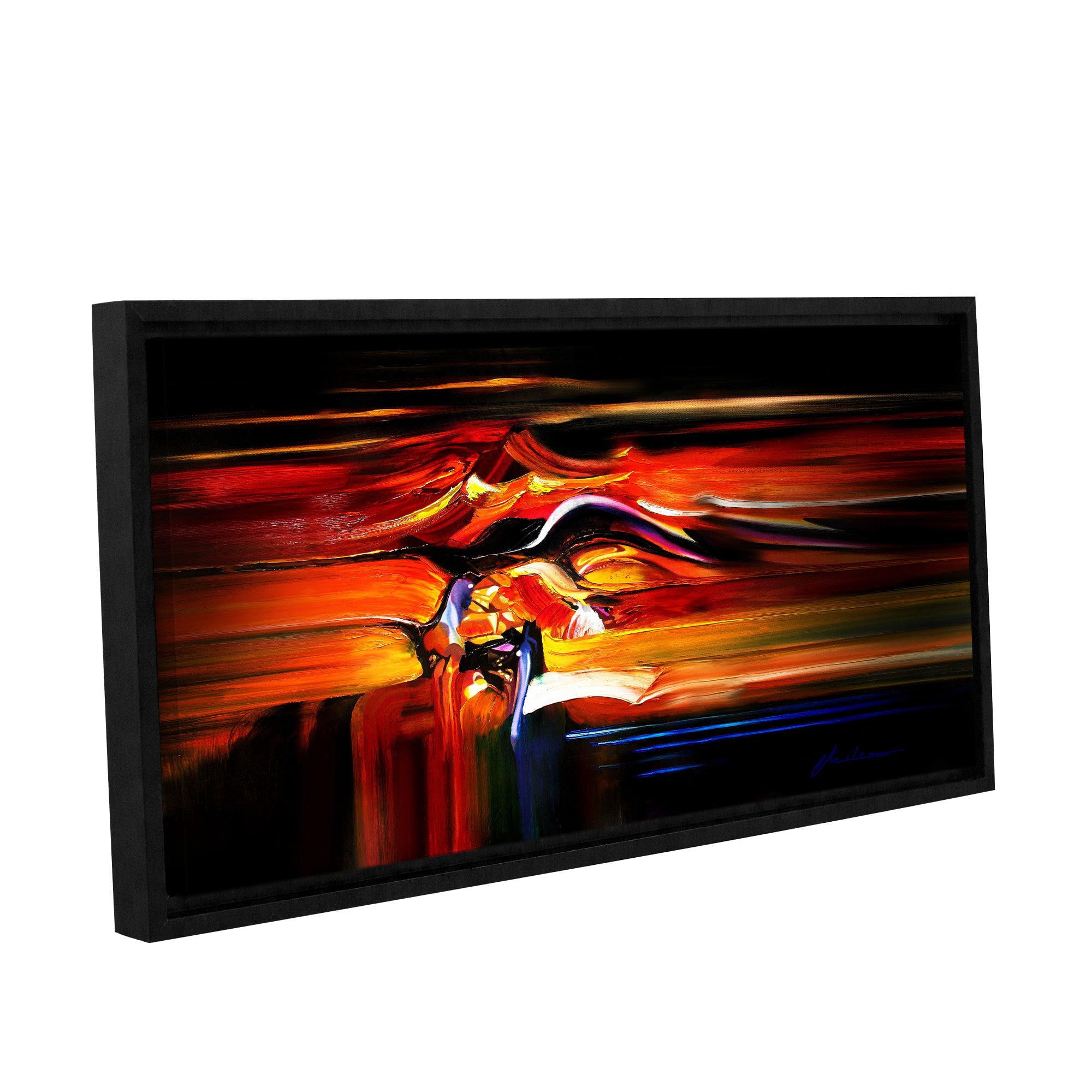 ArtWall Milen Tod "Knot" Gallery-wrapped Floater-framed Canvas
