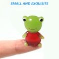 thumbnail image 5 of 2Pcs Glass Frogs Figurine - Hand Blown Miniature Animal Art - Tiny Colorful Toad Dollhouse Figure - Gift Decor, 5 of 5