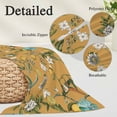 thumbnail image 3 of Yellow Botanical Body Pillow Covers 20"x60", Spring Floral Summer Lemon Birds Soft Brushed Microfiber Breathable Throw Pillow Covers, Pillowcase with Zipper for Couch Sofa Bedroom Living Room, 3 of 9