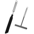 thumbnail image 1 of 1 set práctico Cake Cream Scraper Pancake Spatula Suministros de cocina (plata), 1 of 5