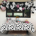 thumbnail image 7 of 81 Pcs Cow Print Party Supplies, 40 Pcs Cow Shape Party Plates, 20 Cow Pattern Napkins, 20 Pcs Forks, 1 Pcs Cow Print Table Cover for Girl Boy Kid Birthday, Baby Shower, Farm Animal Theme Party, 7 of 7