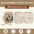thumbnail image 7 of ZUXONGSY Eagle Forest Snow Mountain Print Bible Cover for Women Quilted Bible Bag Portable Scripture Bag with Handle Handbag for Daily Commuter, 7 of 7