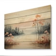 thumbnail image 2 of Designart "Nature s Tranquility II" Countryside Print on Natural Pine Wood, 2 of 5