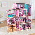 thumbnail image 4 of KidKraft Shimmer Mansion Wooden Dollhouse with 30 Accessories, 4 of 13